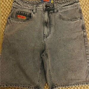Gray Denim Men Shorts
